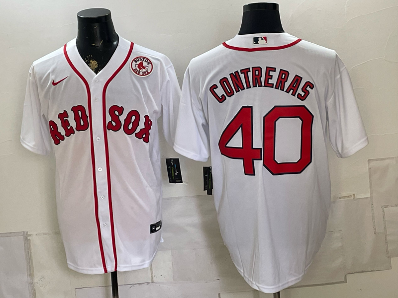 2026 Men Boston Red Sox #40 Contreras white Nike MLB Jersey 0826002->boston red sox->MLB Jersey